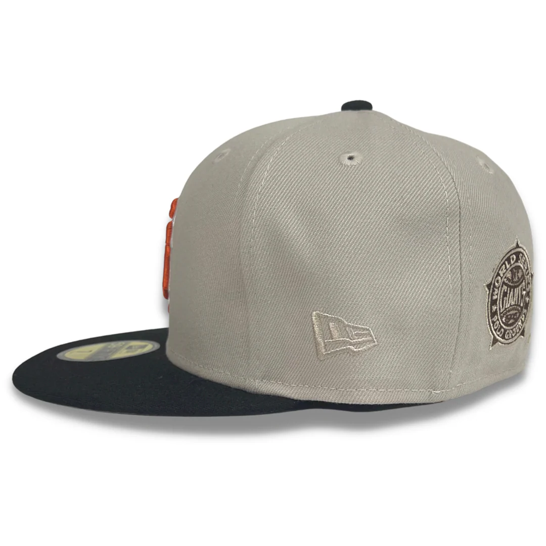 NEW ERA "WORLD CLASS" SF GIANTS FITTED HAT (STONE GREY/BLACK) - Image 4