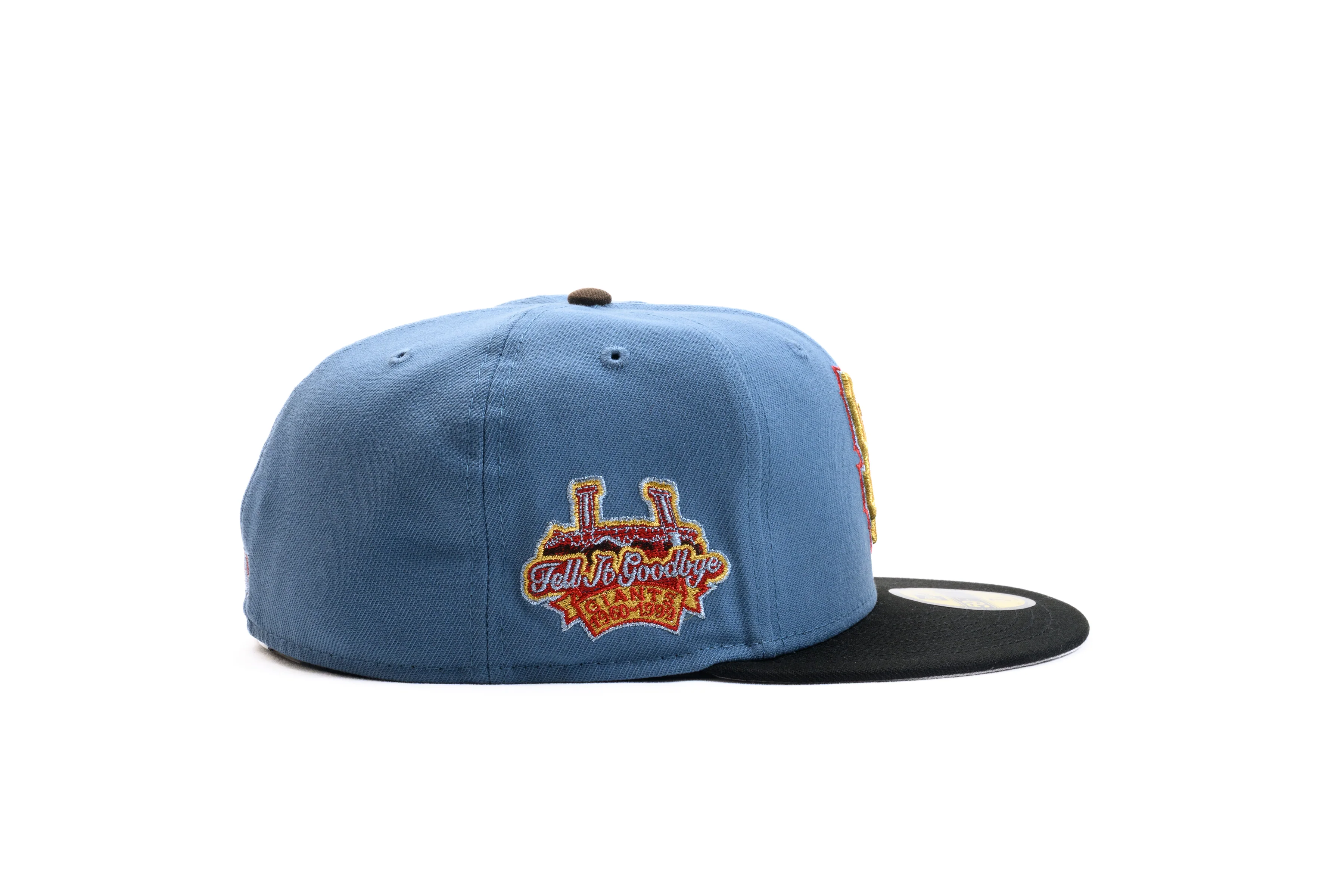 NEW ERA "WORLD IS YOURS" SAN FRANCISCO GIANTS FITTED HAT (FADED BLUE/BLACK) - Image 6