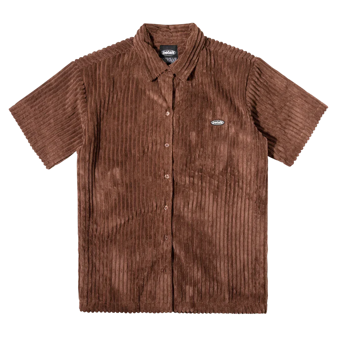 PETALS "JUMBO" CORDUROY S/S SHIRT (BROWN)