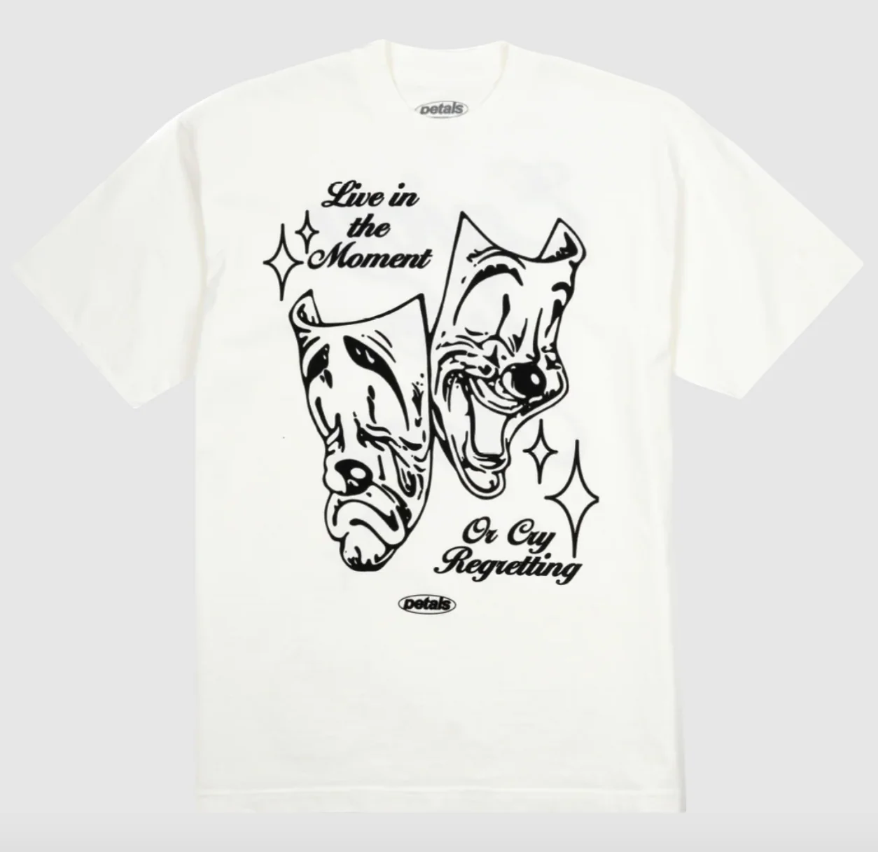 PETALS & PEACOCKS "ENJOY LIFE" TEE (WHITE)