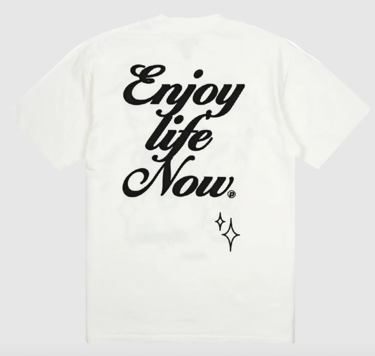 PETALS & PEACOCKS "ENJOY LIFE" TEE (WHITE) - Image 2