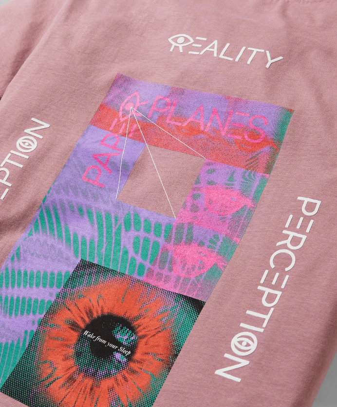 PLANES "PERCEPTION" TEE (ROSE) - Image 3