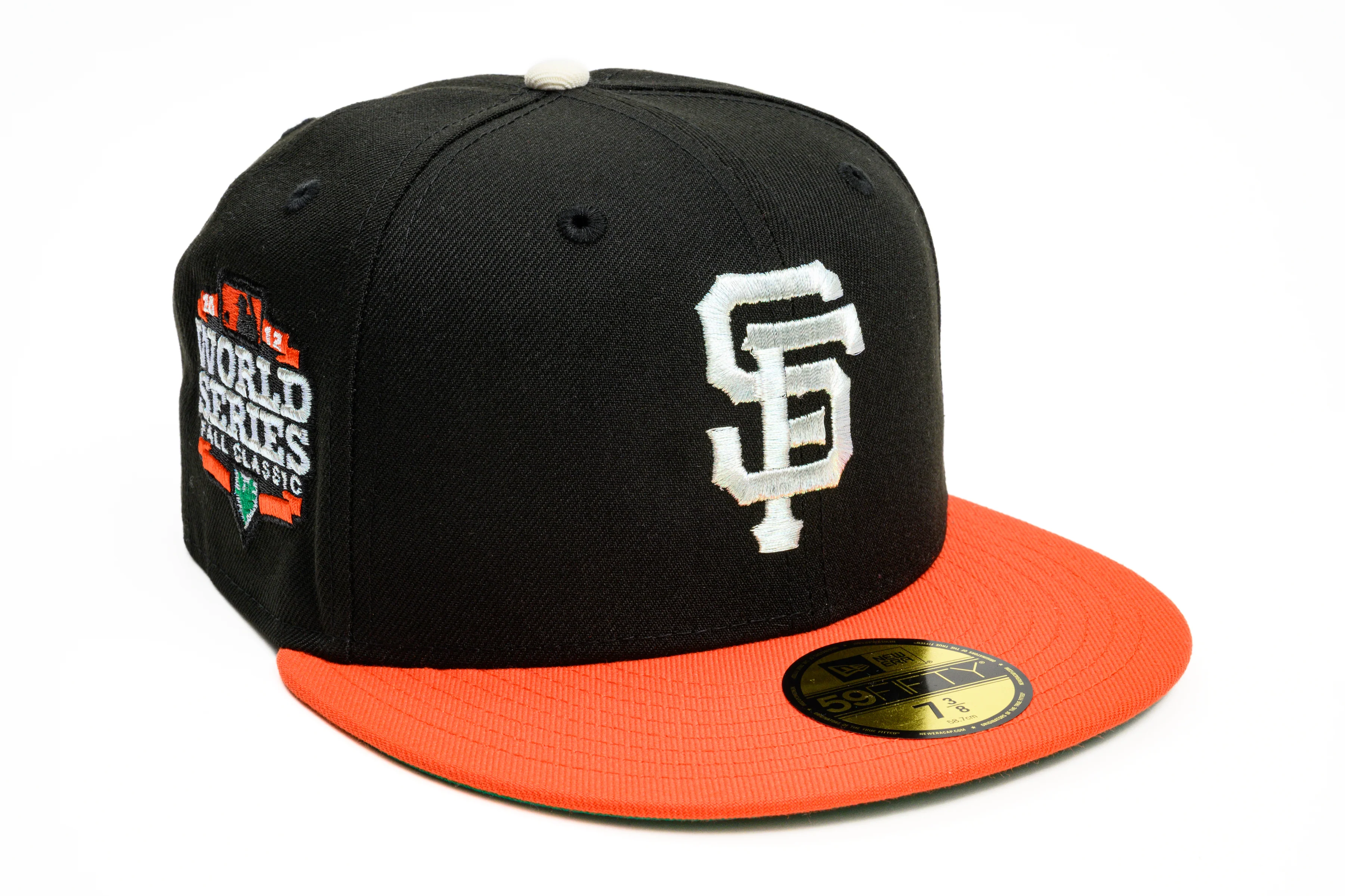 NEW ERA "CAIN” SAN FRANCISCO GIANTS FITTED HAT (BLACK/ORANGE/CHROME)