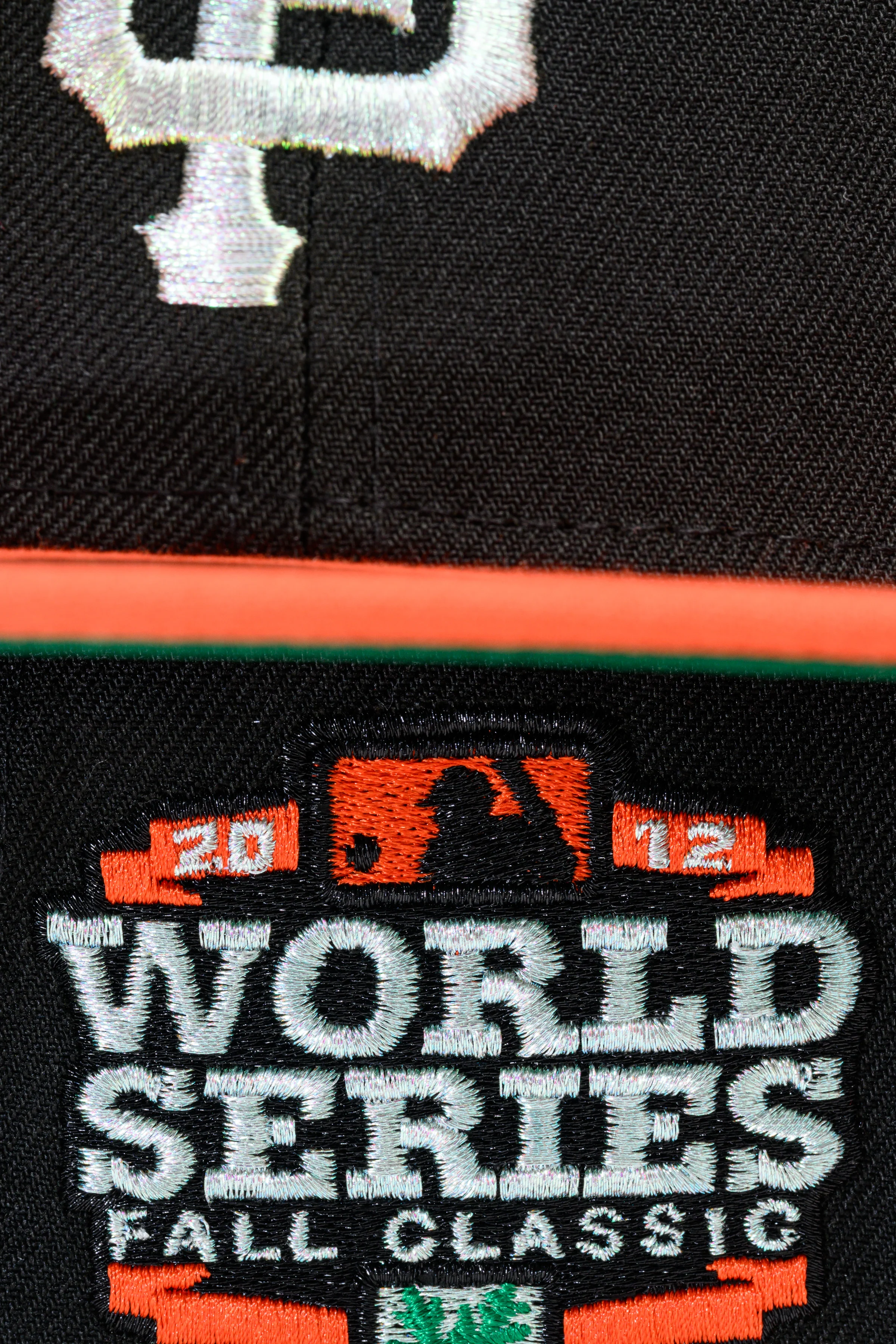 NEW ERA "CAIN” SAN FRANCISCO GIANTS FITTED HAT (BLACK/ORANGE/CHROME) - Image 9
