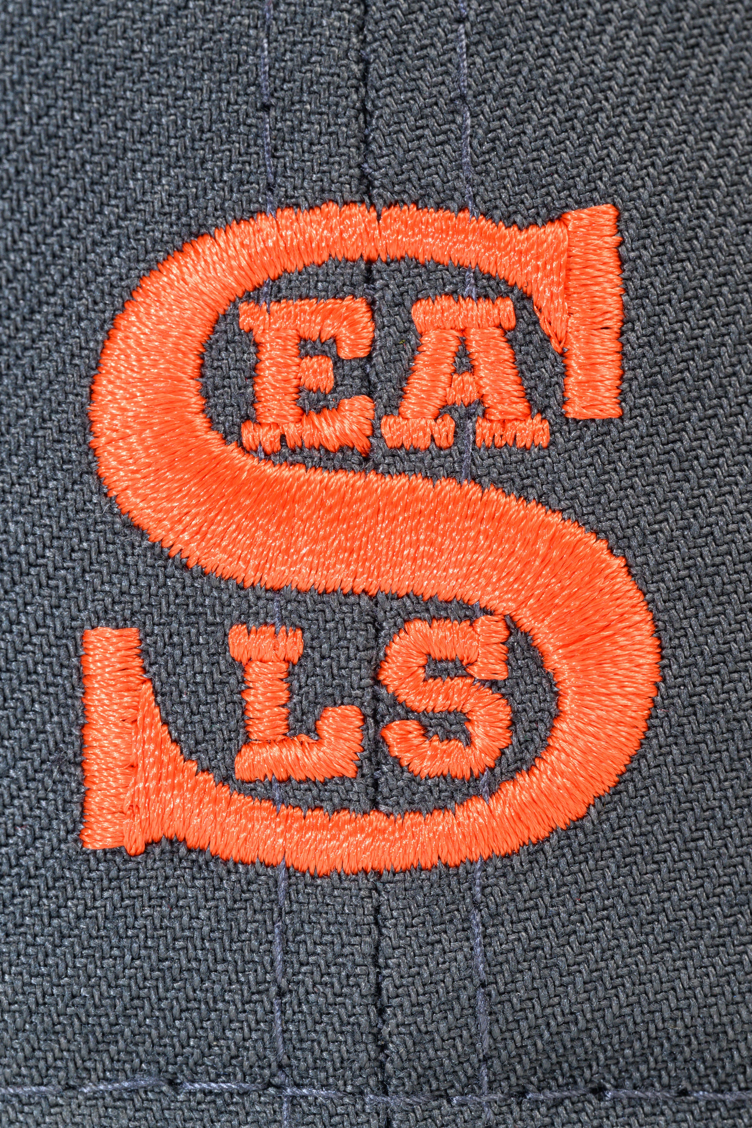 NEW ERA "SUNSET DISTRICT” SAN FRANCISCO SEALS FITTED HAT (DARK GRAPHITE/BLACK/ORANGE) - Image 5