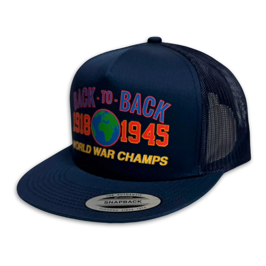 SFC “BACK 2 BACK" MESH TRUCKER SNAPBACK (NAVY)