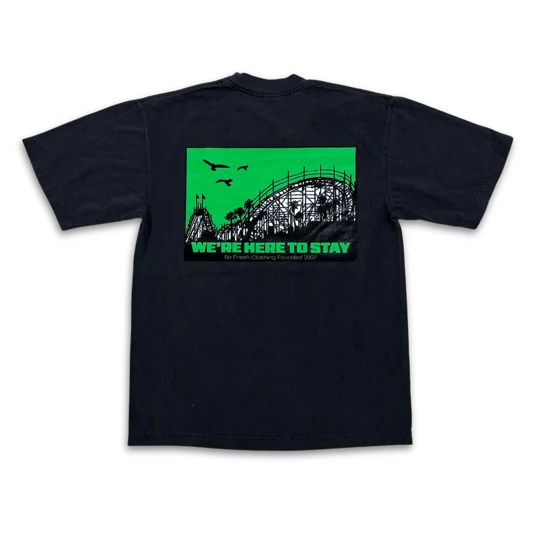 SFC 'LEGACY" GARMENT DYED HEAVYWEIGHT TEE (VINTAGE BLACK) - Image 2