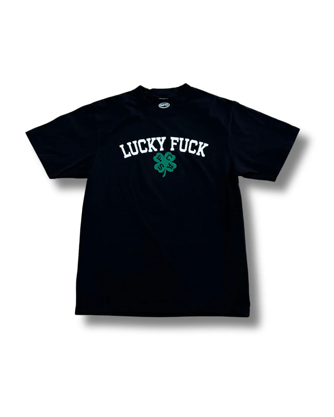 SFC "LUCKY" GARMENT DYED HEAVYWEIGHT TEE (BLACK)