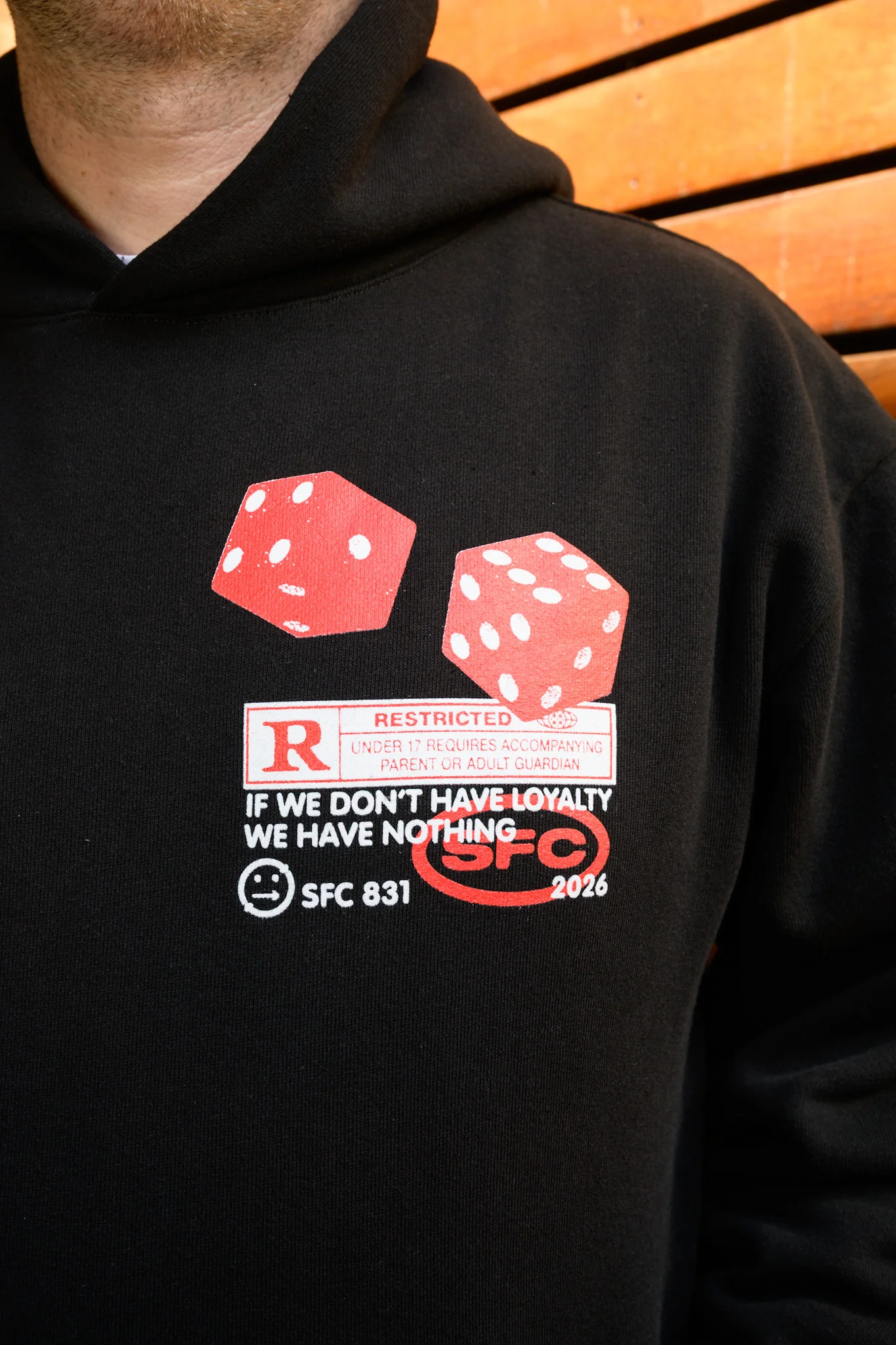 SFC "LOYALTY" HEAVYWEIGHT HOODY (BLACK) - Image 4