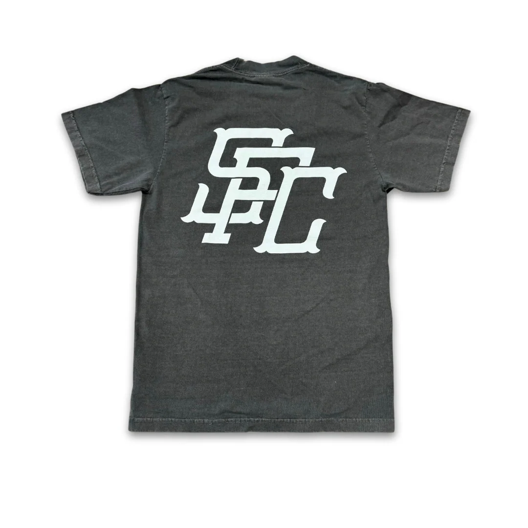 SFC "MONOGRAM" GARMENT DYED HEAVYWEIGHT TEE (CEMENT) - Image 2