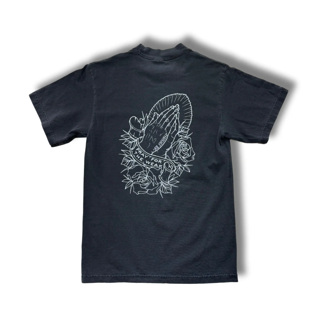SFC "PRAY FOR THE WEAK" HEAVYWEIGHT TEE (VINTAGE BLACK)