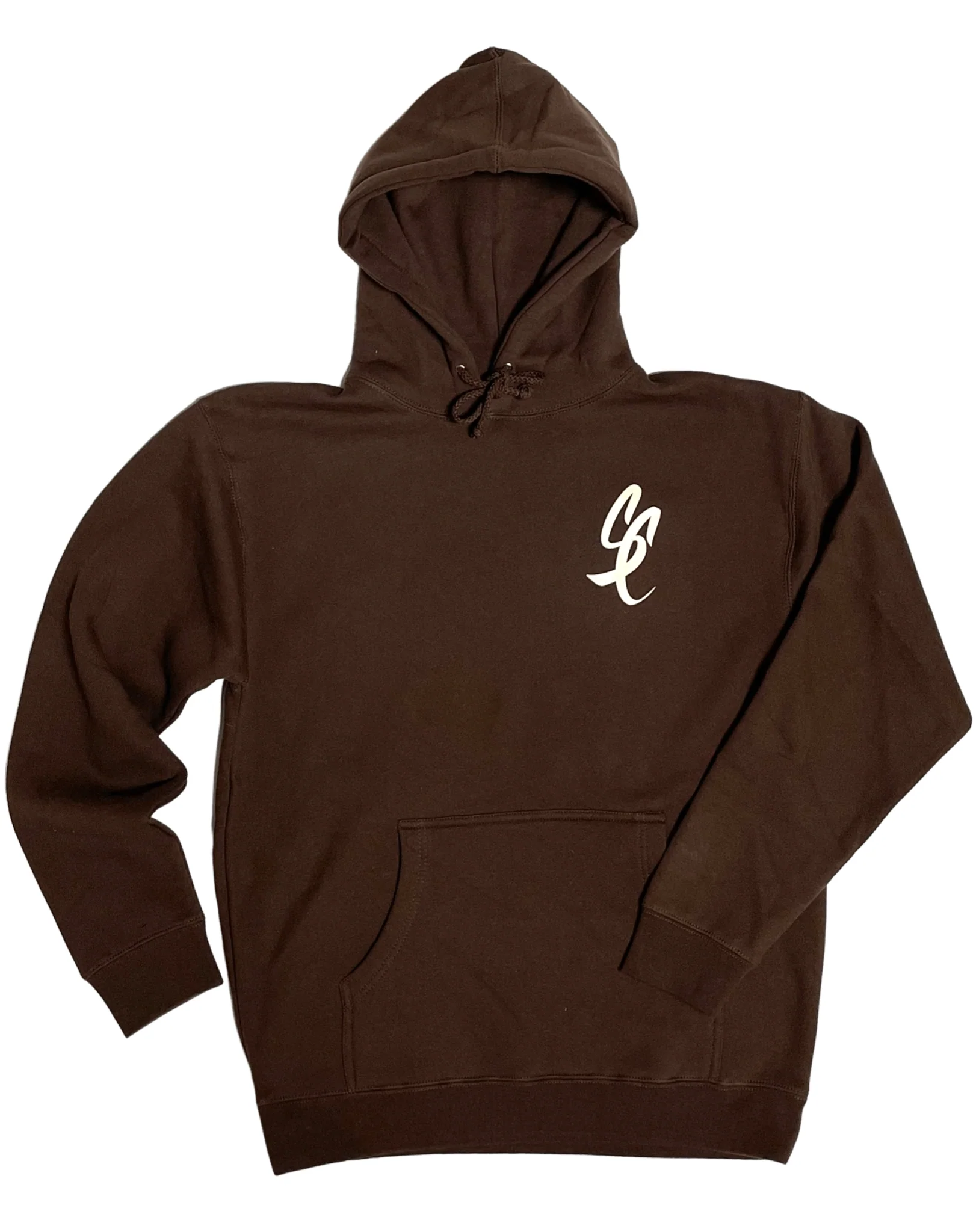 SFC "SC SCRIPT" HEAVYWEIGHT HOODY (BROWN/CREAM) - Image 2