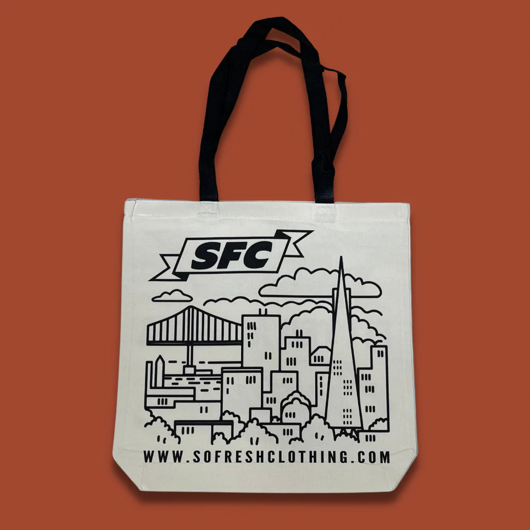 SFC "SF EXCLUSIVE" TOTE BAG (NATURAL/BLACK) - Image 2