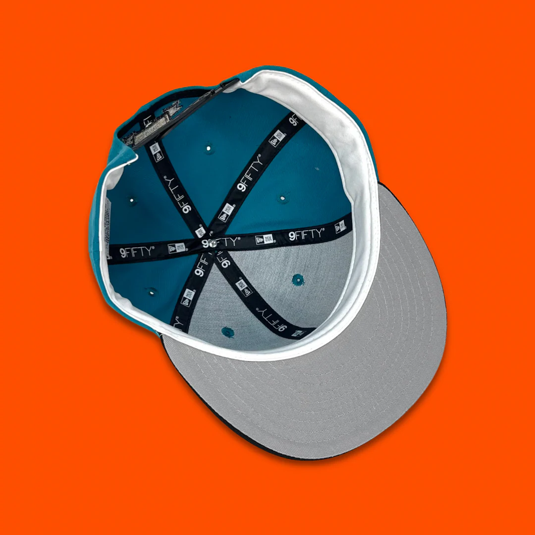 SFC X BAD NEWS BASS "THE TANK" NEW ERA SNAPBACK (TEAL/BLACK) - Image 3
