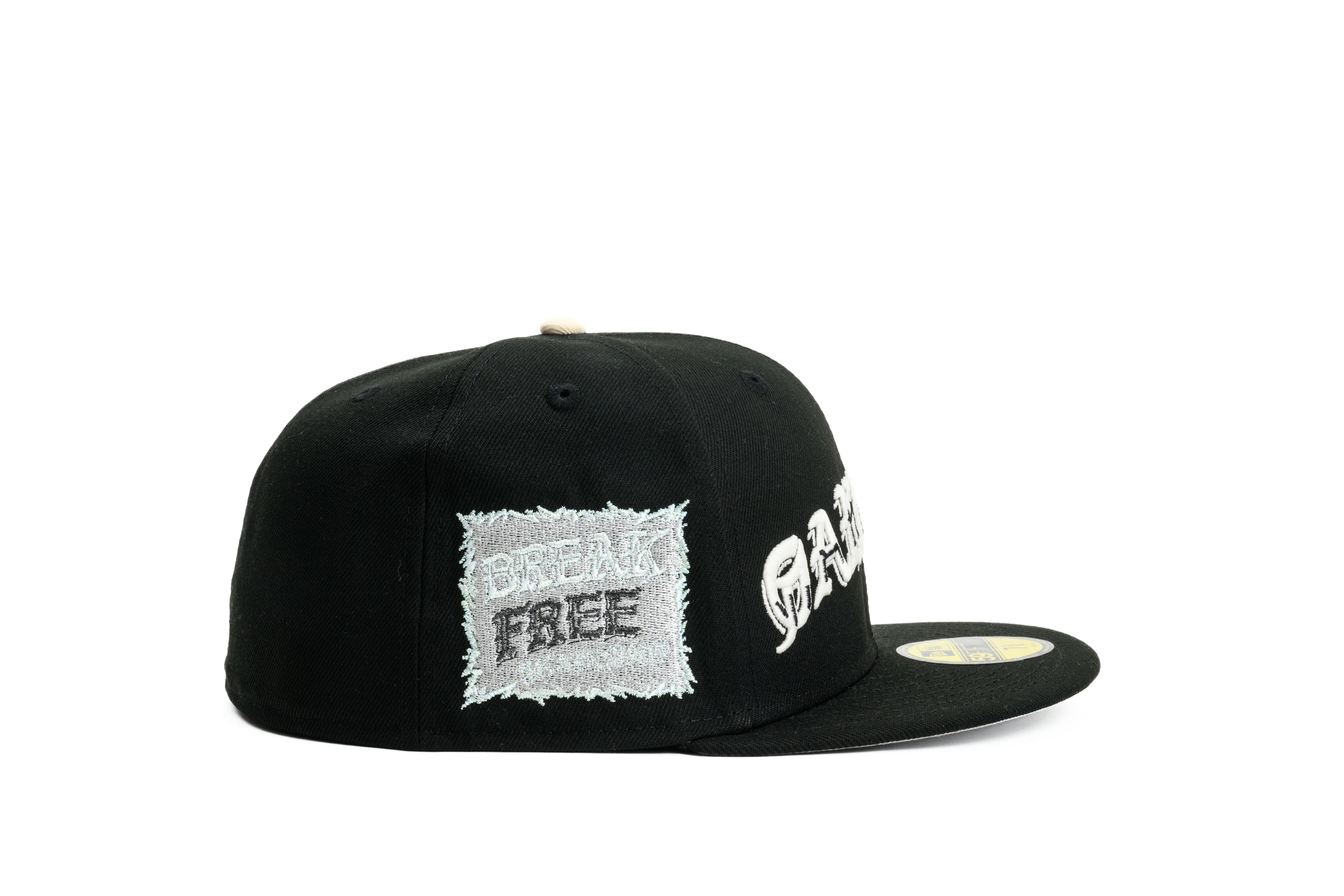 SFC X BREAK FREE "1212" NEW ERA FITTED HAT (BLACK/CHROME) - Image 5