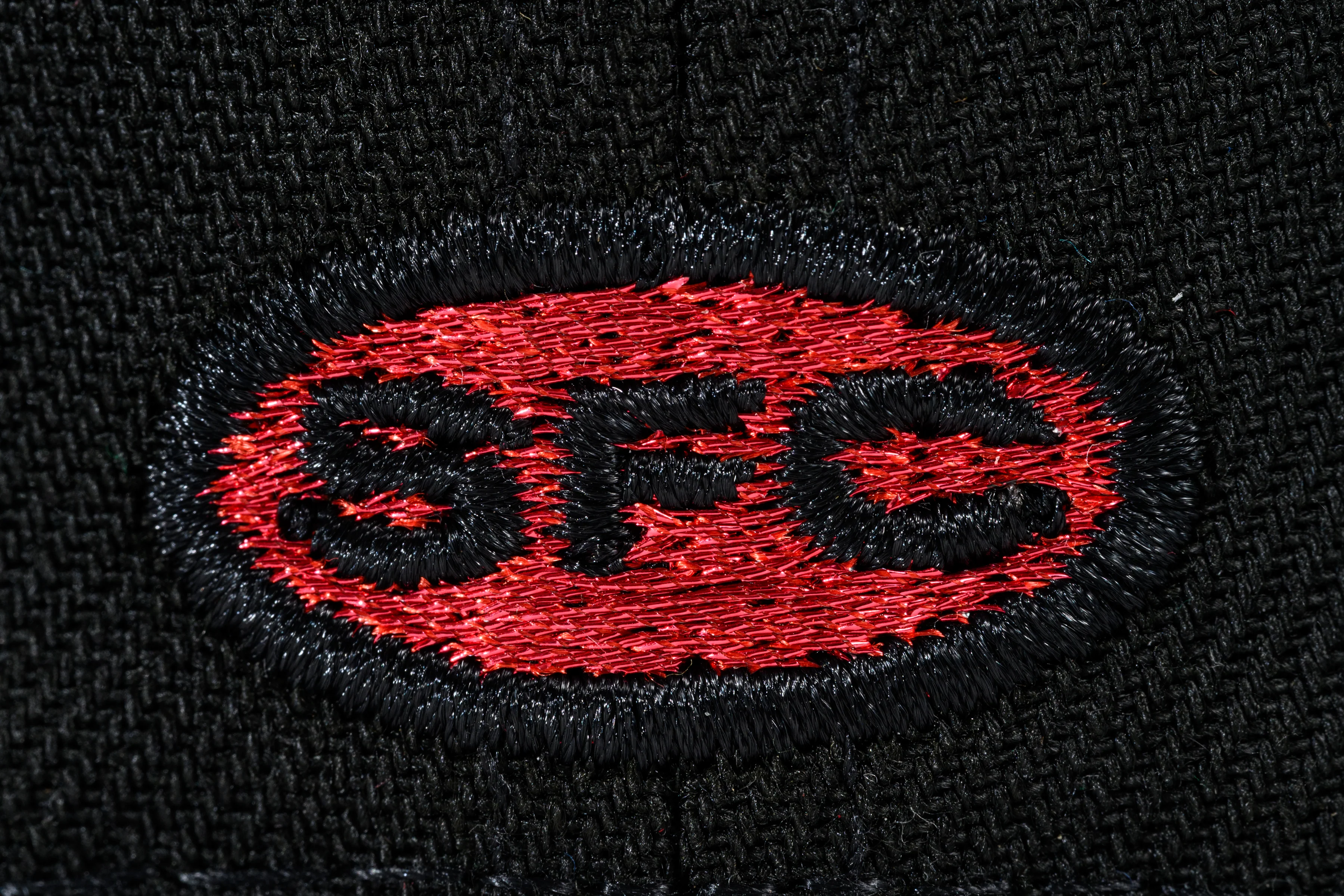 SFC X CHICANO ELECTRIC "CORAZON" FITTED HAT (BLACK/RED) - Image 3