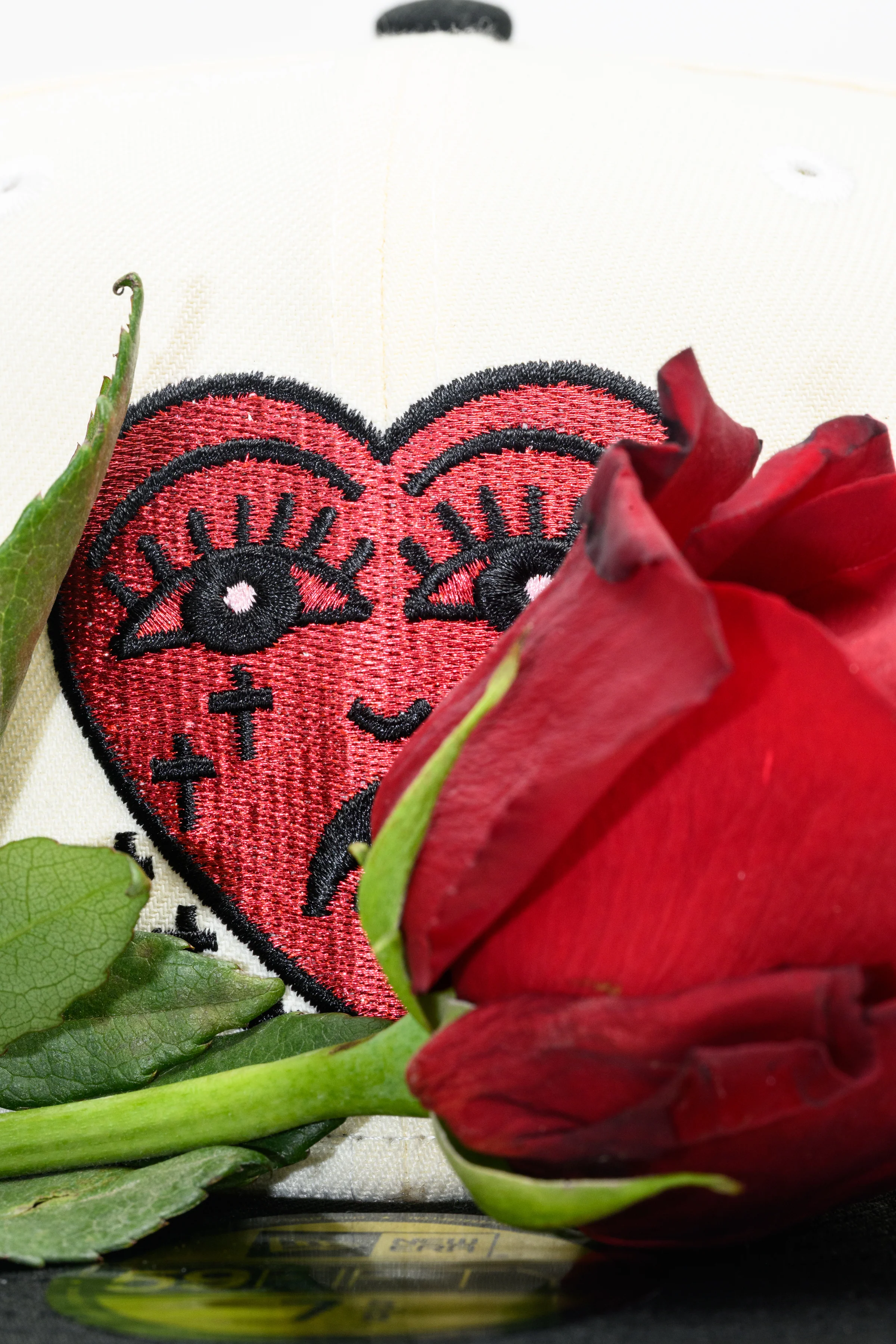 SFC X CHICANO ELECTRIC "CORAZON" FITTED HAT (CHROME/BLACK) - Image 10