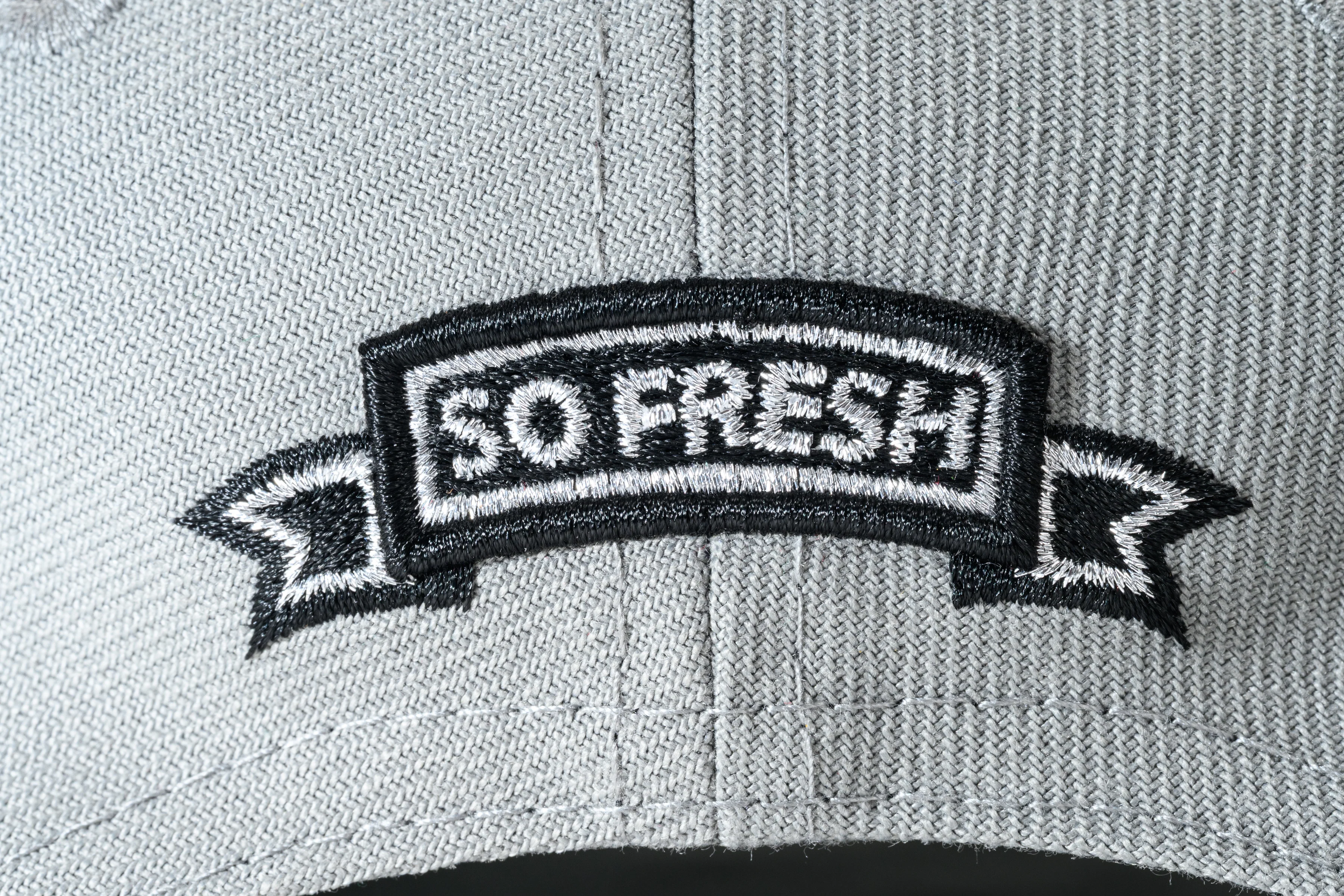 SFC X NEW ERA "OLD E" 9FORTY A-FRAME SNAPBACK (GREY/BLACK) - Image 2