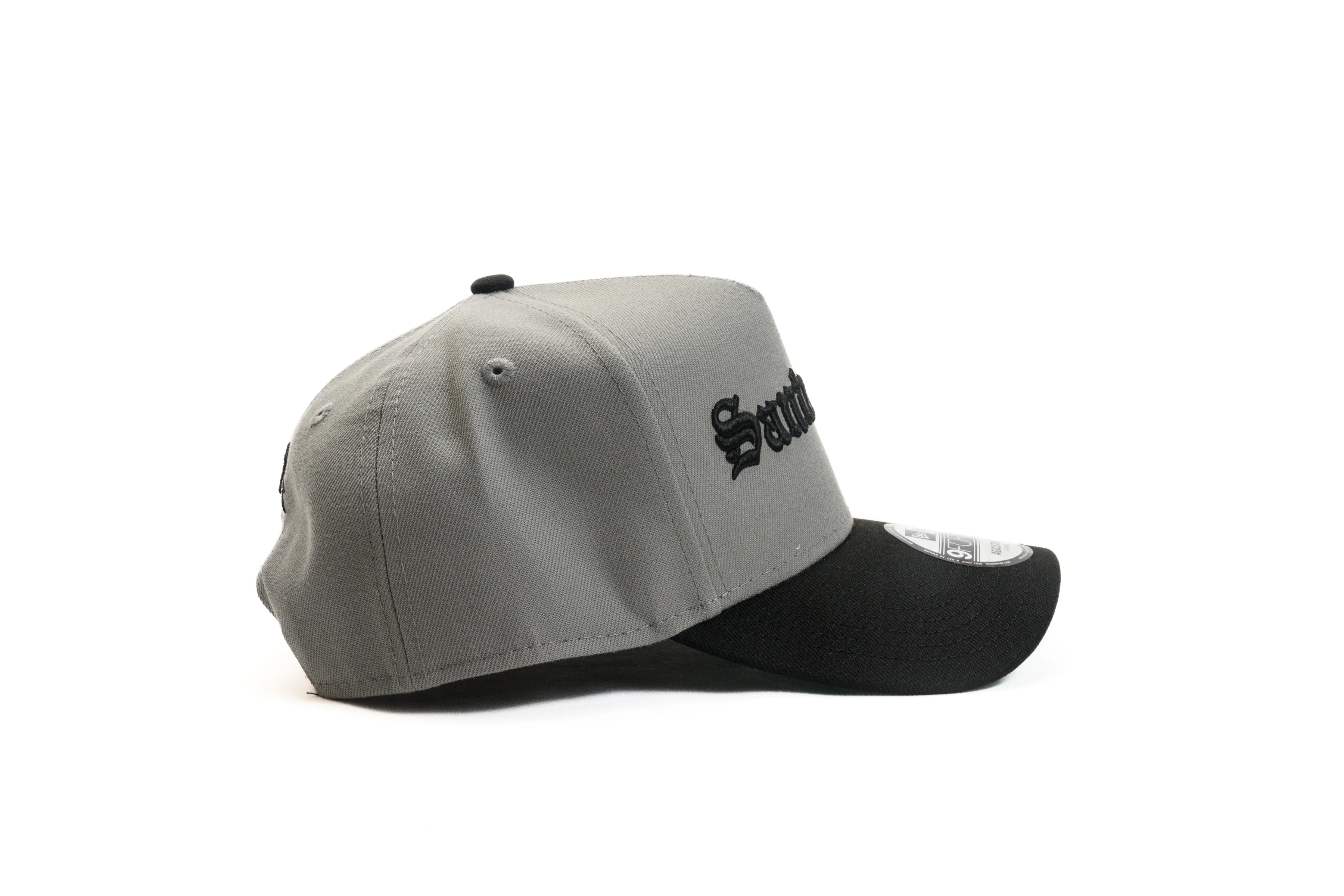 SFC X NEW ERA "OLD E" 9FORTY A-FRAME SNAPBACK (GREY/BLACK) - Image 7