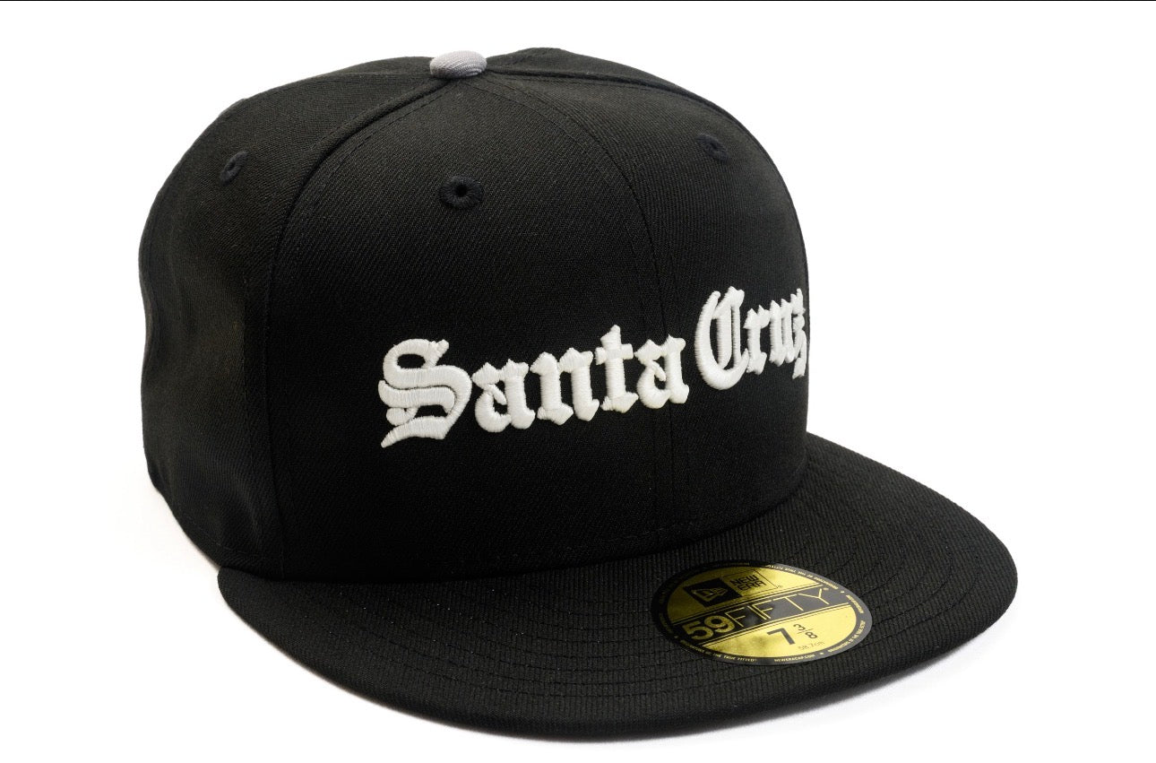 SFC X NEW ERA "OLD E" FITTED HAT (BLACK/GRAPHITE)