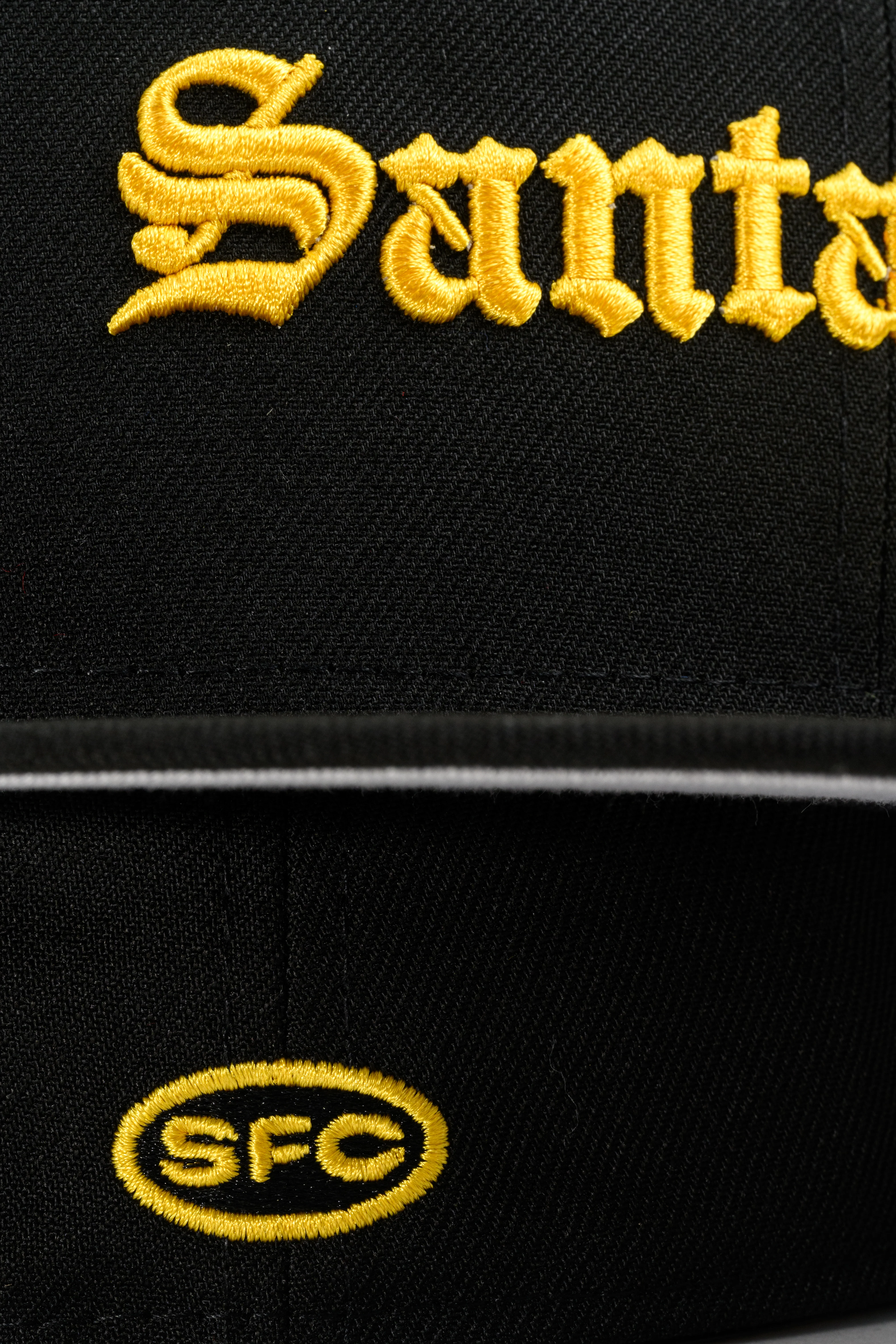 SFC X NEW ERA "OLD E" FITTED HAT (BLACK/YELLOW) - Image 3