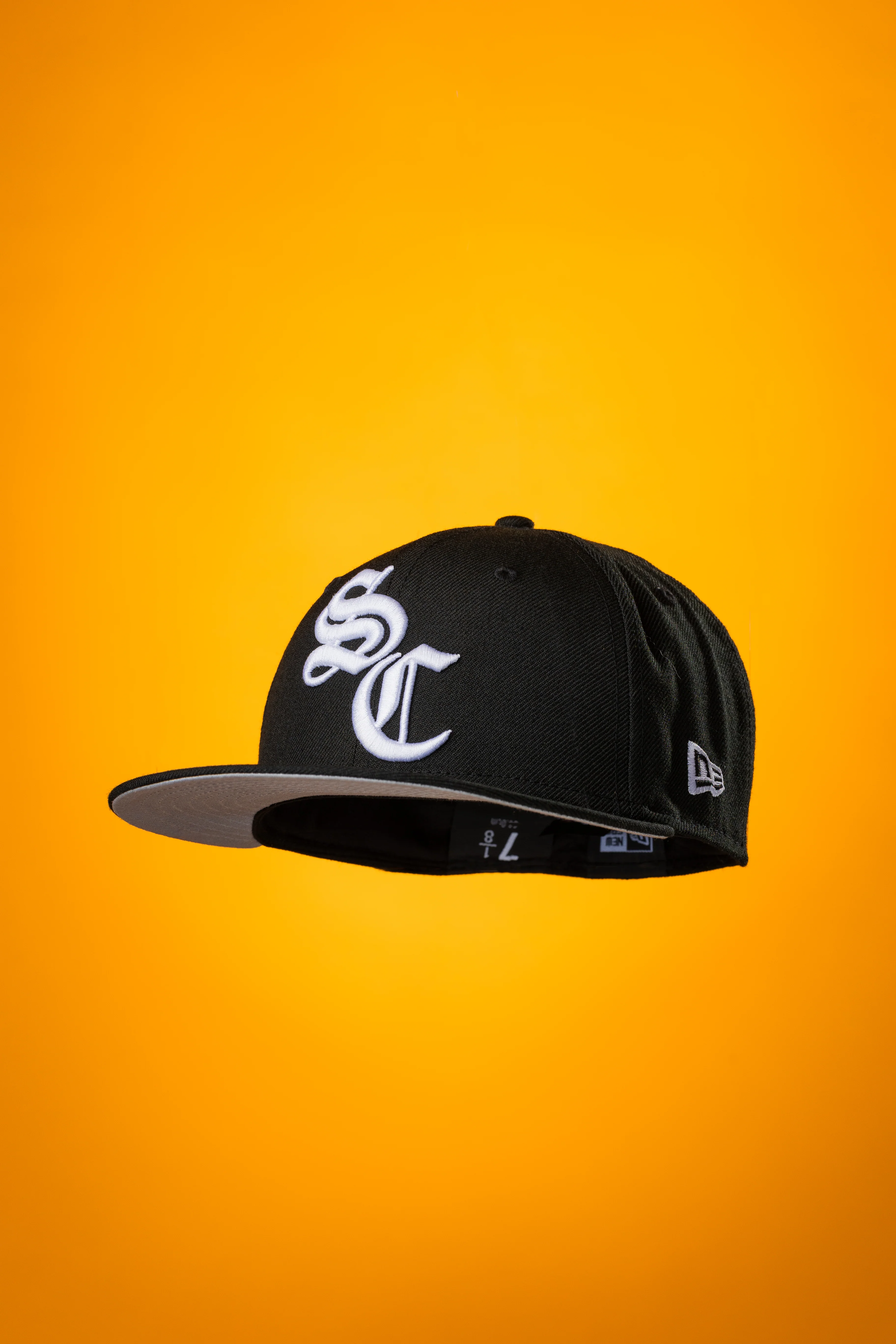 SFC X NEW ERA  "SC OLD E" FITTED HAT (BLACK/WHITE)c - Image 4