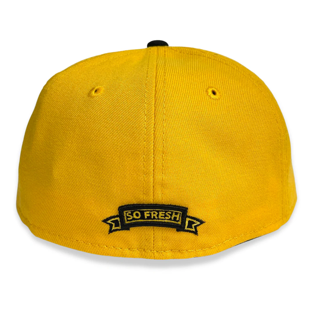 SFC X NEW ERA "SC SCRIPT" FITTED HAT (ATHLETIC GOLD/BLACK) - Image 3