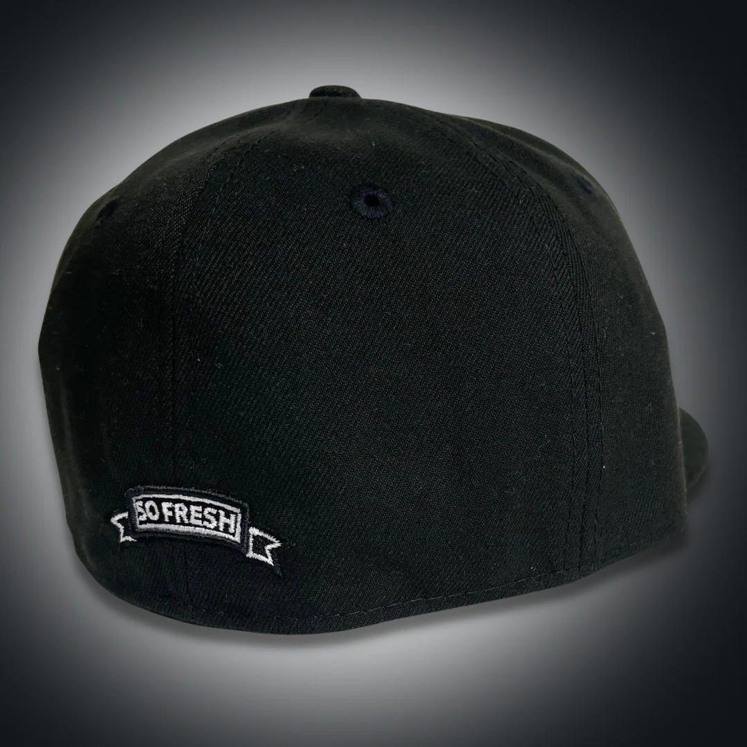 SFC X NEW ERA "SC SCRIPT" FITTED HAT (BLACK/WHITE) - Image 2