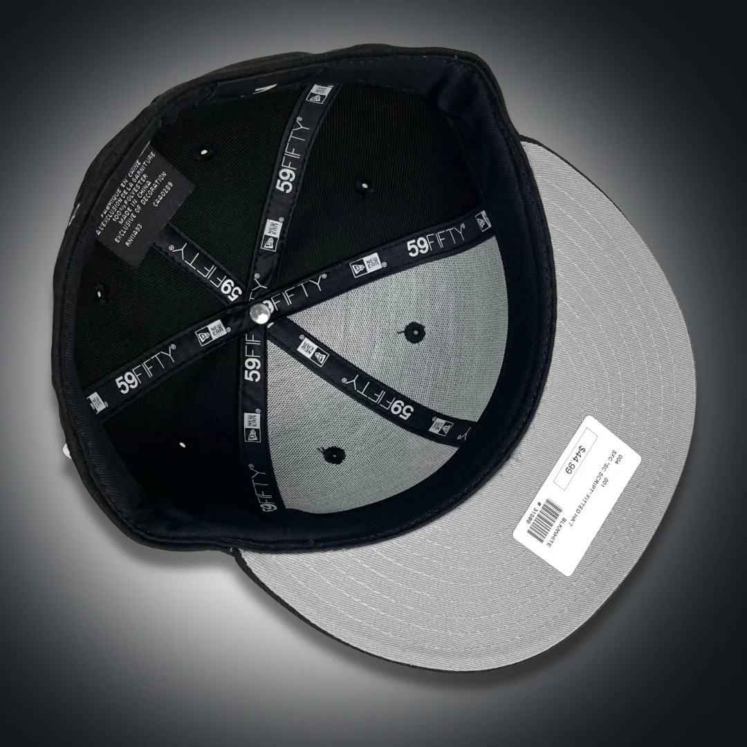 SFC X NEW ERA "SC SCRIPT" FITTED HAT (BLACK/WHITE) - Image 3