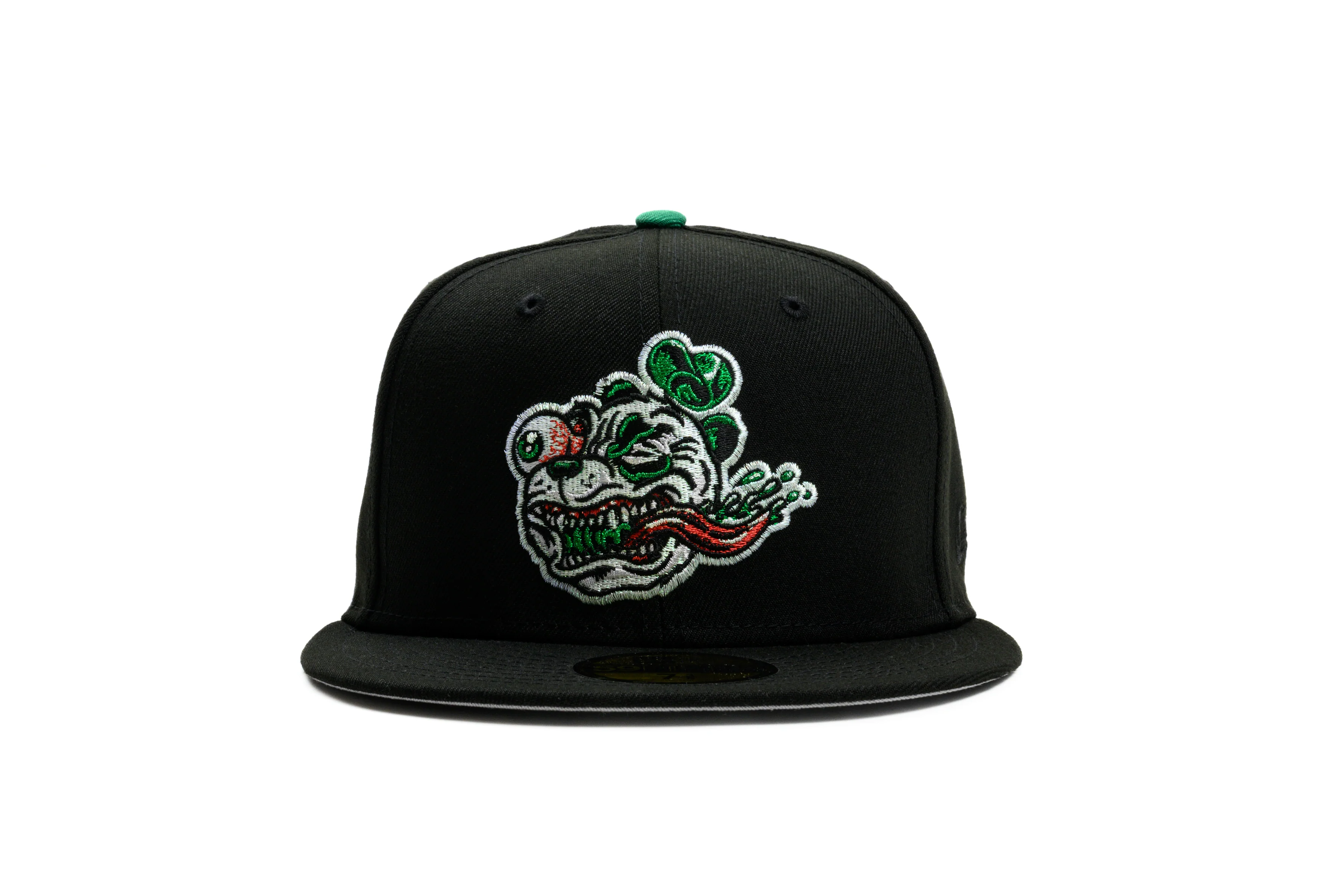 SFC X NMC "PANDA" NEW ERA FITTED HAT (BLACK/GREEN) - Image 6