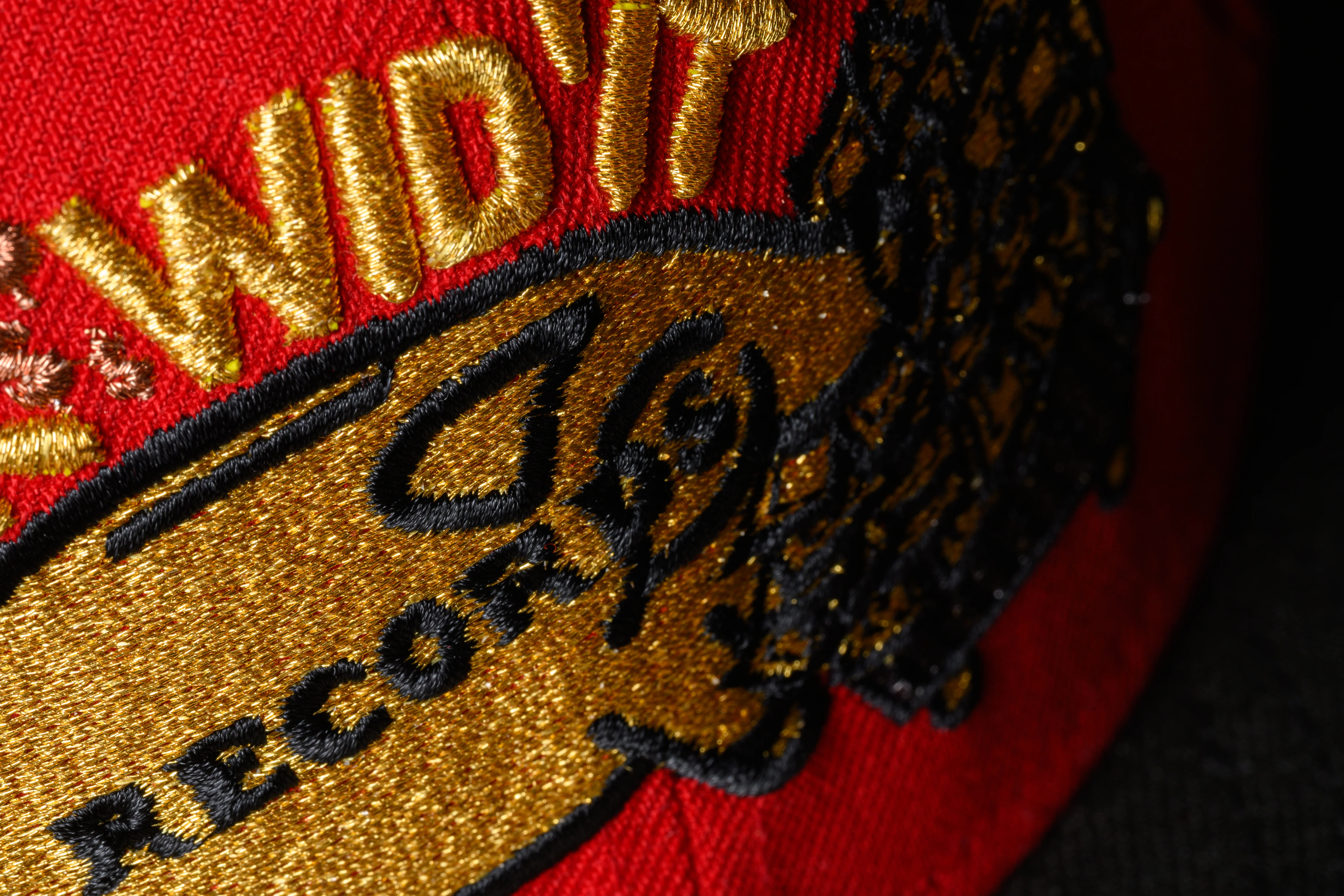 SFC X SICK WID IT RECORDS "40-NINER" NEW ERA FITTED HAT (RED/BLACK) - Image 5