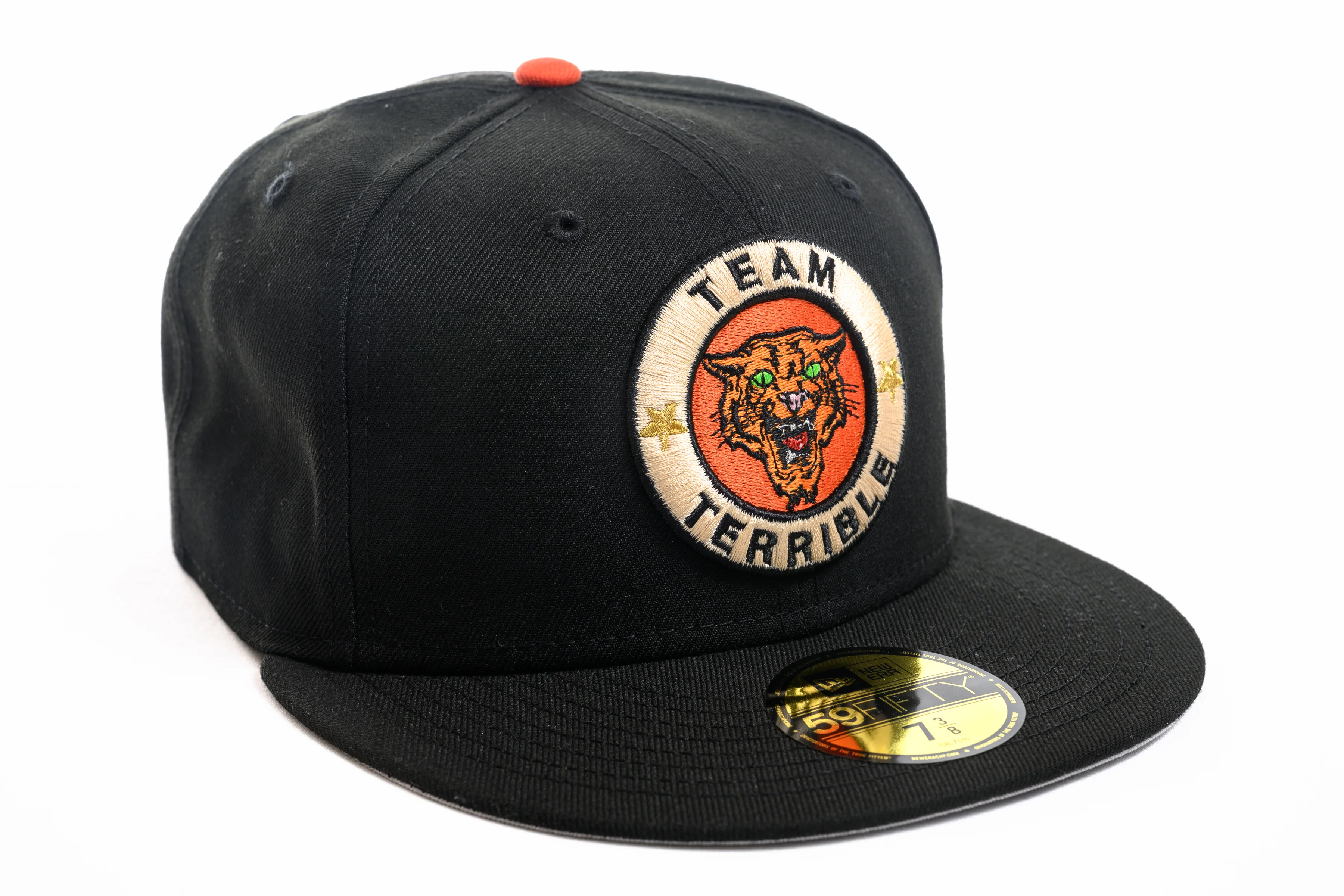 SFC X TEAM TERRIBLE "LOGO" NEW ERA FITTED HAT (BLACK/ORANGE))