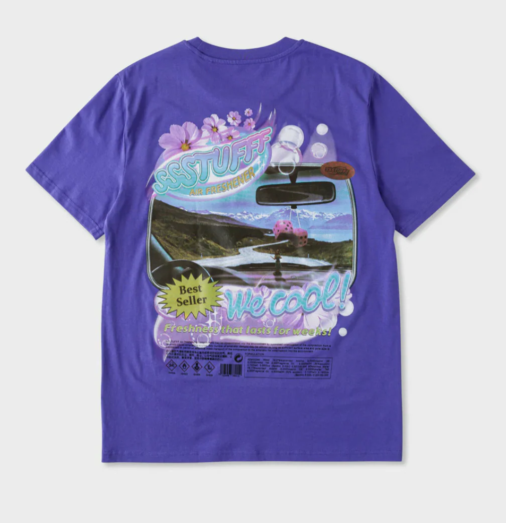 SSSTUFFF "AIR FRESHENER" TEE (PURPLE/MULTI) - Image 2