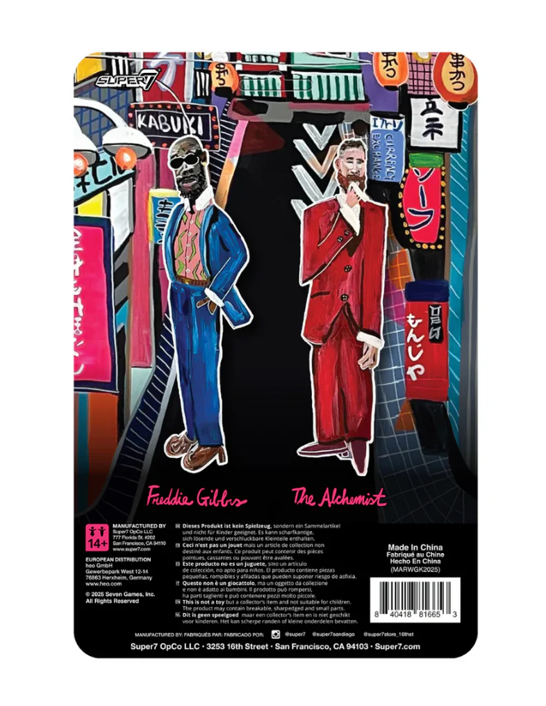 SUPER 7 "ALFREDO 2" FREDDIE GIBBS & ALCHEMIST REACTION FIGURE - Image 3