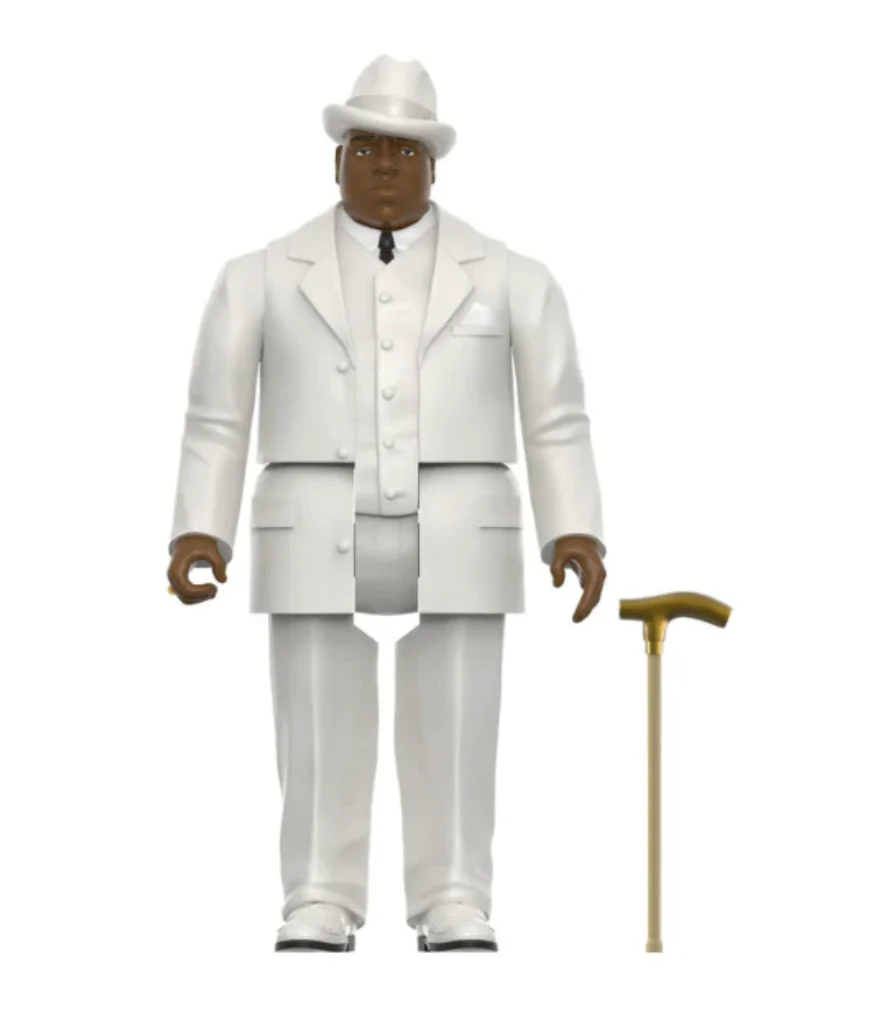 SUPER 7 "BIGGIE WHITE SUIT" NOTORIOUS B.I.G. REACTION FIGURE - Image 3