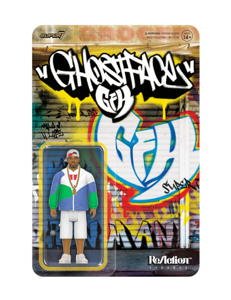 SUPER 7 "CAN IT ALL BE SO SIMPLE" GHOSTFACE. KILLAH REACTION FIGURE
