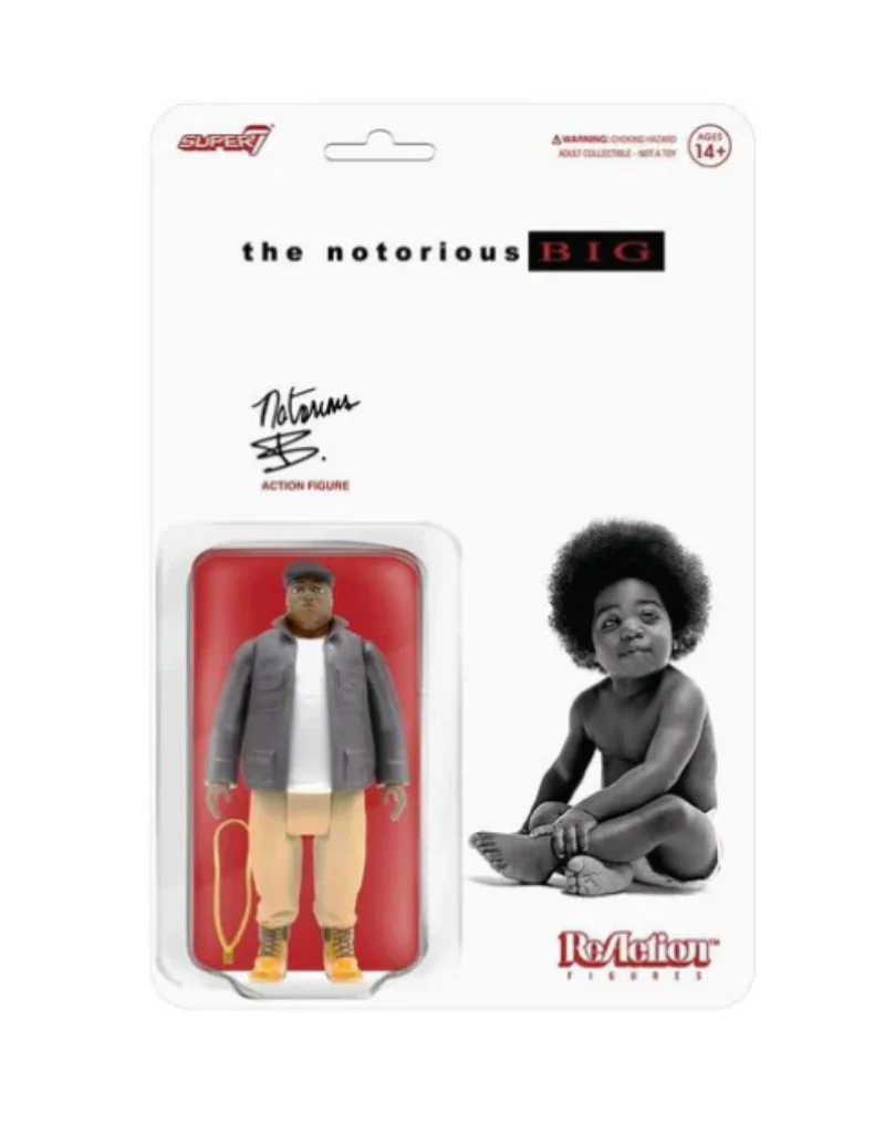 SUPER 7 "NOTORIOUS BIG" NOTORIOUS B.I.G. REACTION FIGURE