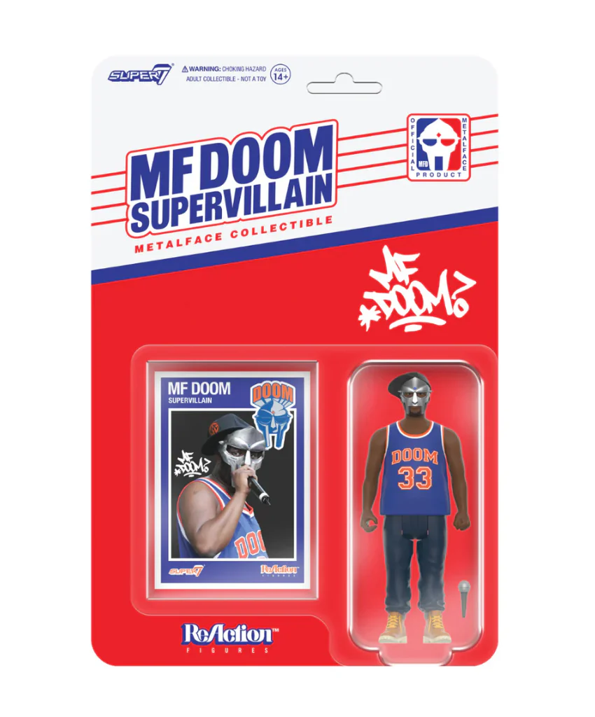 SUPER 7 "NYC SUPERVILLAIN" MF DOOM REACTION FIGURE